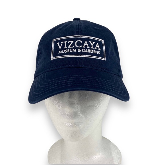 VIZCAYA Museum and Garden snap back Navy and white hat - Picture 3 of 14